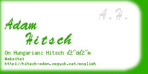 adam hitsch business card